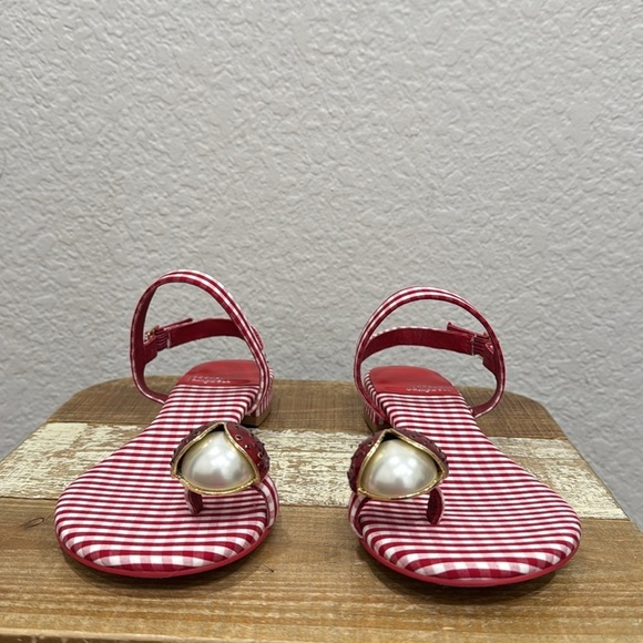 Jeffrey Campbell Beeanca Gingham Sandals Size 6.5 - Picture 4 of 10